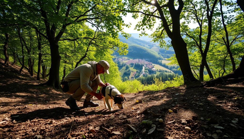 Caccia al tartufo in Piemonte